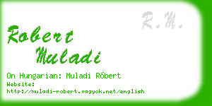 robert muladi business card